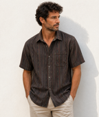Chemise Rozalli Héritage Rayée – Élégance Naturelle