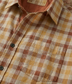 Chemise à Carreaux Beige & Ocre – Édition Estivale